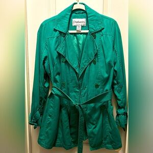 Chadwick’s Green Trench Coat Small
